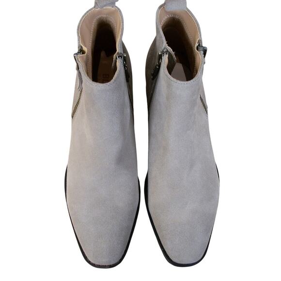 Blondo Samara‎ Leather Suede Ankle Boots Tan Size 8.5 Waterproof New Without Box - Picture 4 of 10